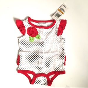 Flower Girl Polka Dot One Piece NWT